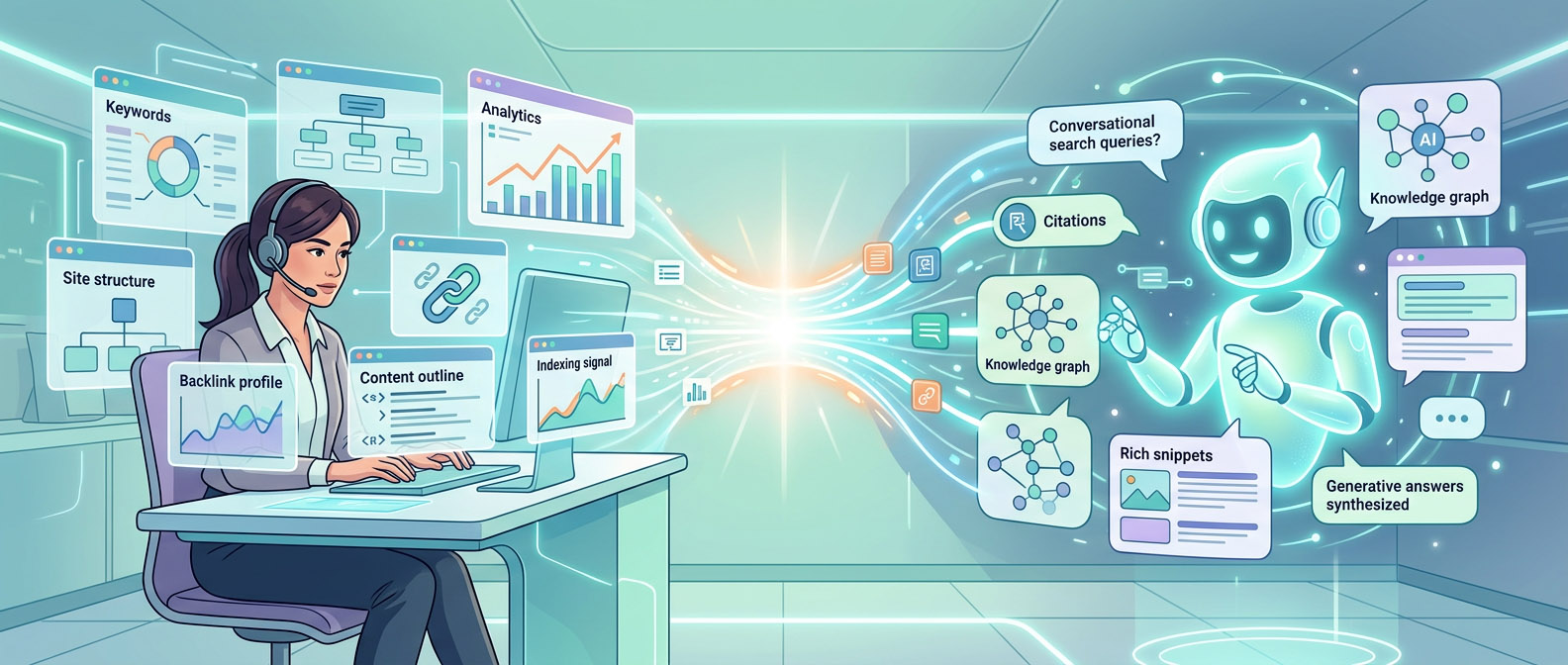 Optimizare SEO și GEO: lecțiile pe care le-am învățat despre vizibilitate în căutări și în AI